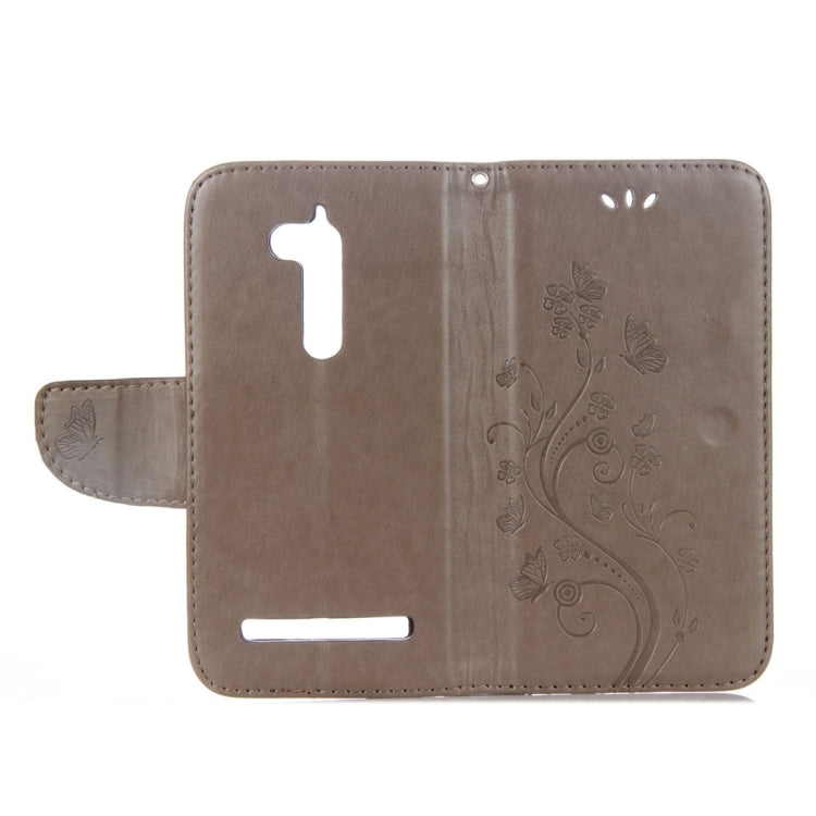 For ASUS Zenfone Go ZB500KL Pressed Flowers Pattern Horizontal Flip Leather Case with Holder & Card Slots & Wallet