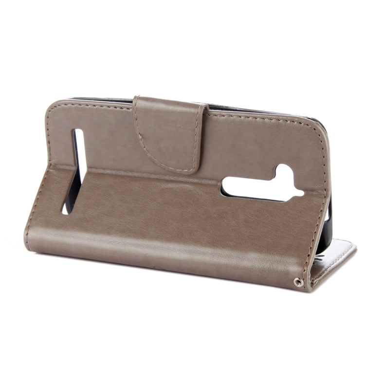 For ASUS Zenfone Go ZB500KL Pressed Flowers Pattern Horizontal Flip Leather Case with Holder & Card Slots & Wallet