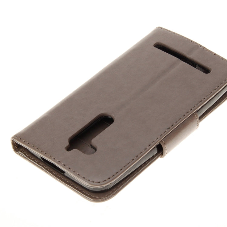 For ASUS Zenfone Go ZB500KL Pressed Flowers Pattern Horizontal Flip Leather Case with Holder & Card Slots & Wallet