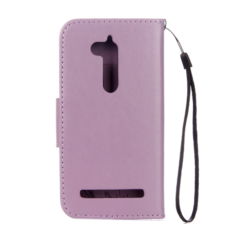 For ASUS Zenfone Go ZB500KL Pressed Flowers Pattern Horizontal Flip Leather Case with Holder & Card Slots & Wallet