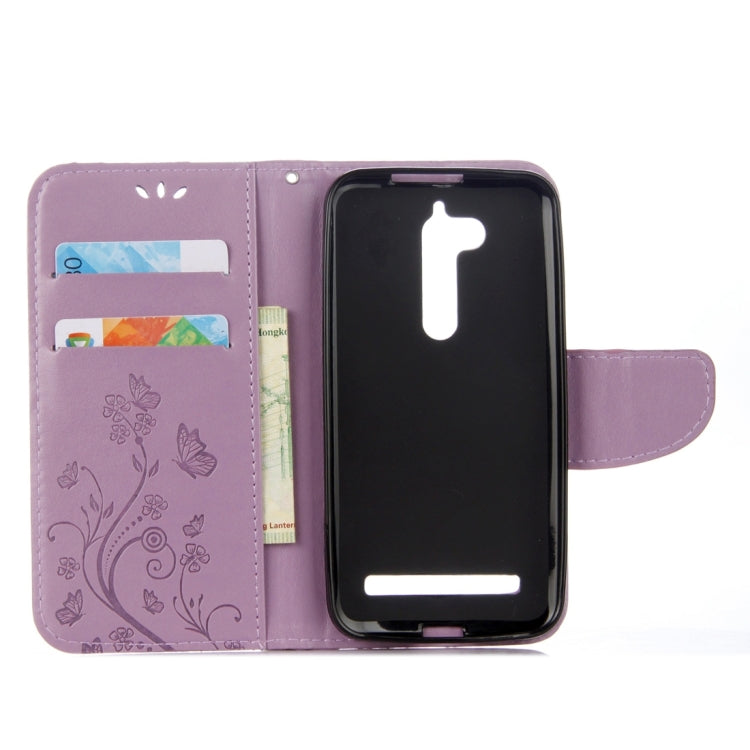 For ASUS Zenfone Go ZB500KL Pressed Flowers Pattern Horizontal Flip Leather Case with Holder & Card Slots & Wallet