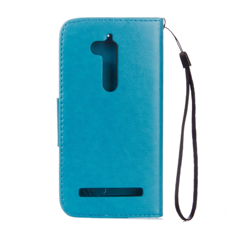 For ASUS Zenfone Go ZB500KL Pressed Flowers Pattern Horizontal Flip Leather Case with Holder & Card Slots & Wallet