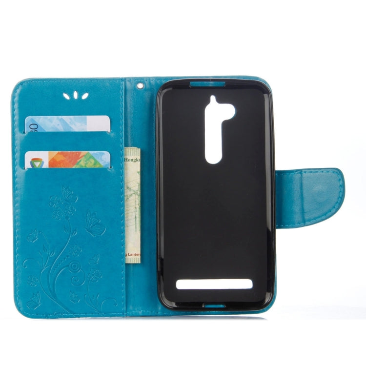 For ASUS Zenfone Go ZB500KL Pressed Flowers Pattern Horizontal Flip Leather Case with Holder & Card Slots & Wallet