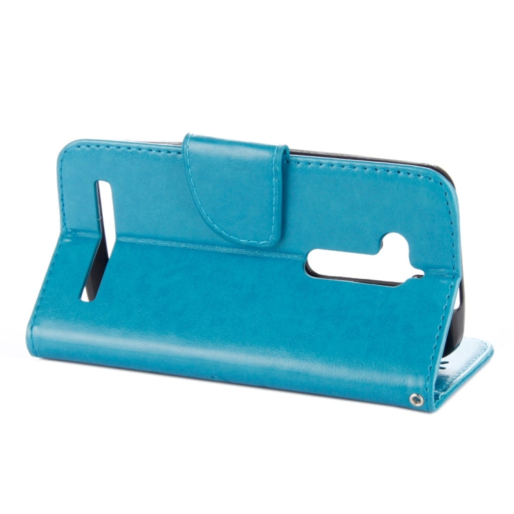 For ASUS Zenfone Go ZB500KL Pressed Flowers Pattern Horizontal Flip Leather Case with Holder & Card Slots & Wallet