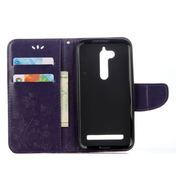 For ASUS Zenfone Go ZB500KL Pressed Flowers Pattern Horizontal Flip Leather Case with Holder & Card Slots & Wallet