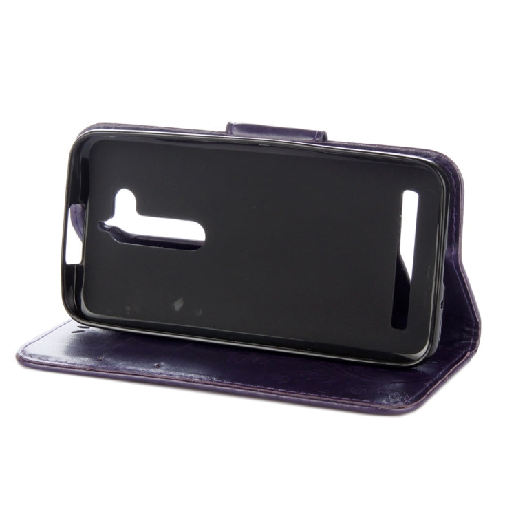 For ASUS Zenfone Go ZB500KL Pressed Flowers Pattern Horizontal Flip Leather Case with Holder & Card Slots & Wallet