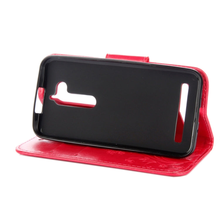 For ASUS Zenfone Go ZB500KL Pressed Flowers Pattern Horizontal Flip Leather Case with Holder & Card Slots & Wallet