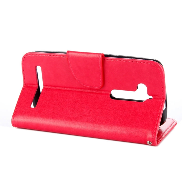 For ASUS Zenfone Go ZB500KL Pressed Flowers Pattern Horizontal Flip Leather Case with Holder & Card Slots & Wallet