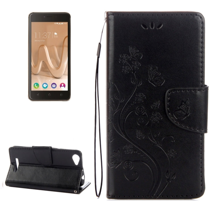 For Wiko Lenny3 Max Pressed Flowers Pattern Horizontal Flip Leather Case with Holder & Card Slots & Wallet