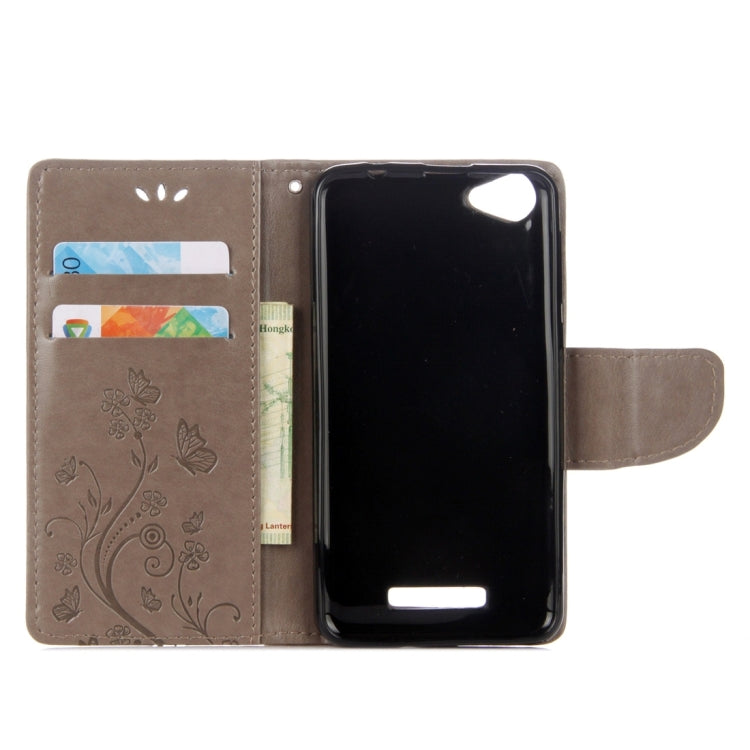 For Wiko Lenny3 Max Pressed Flowers Pattern Horizontal Flip Leather Case with Holder & Card Slots & Wallet