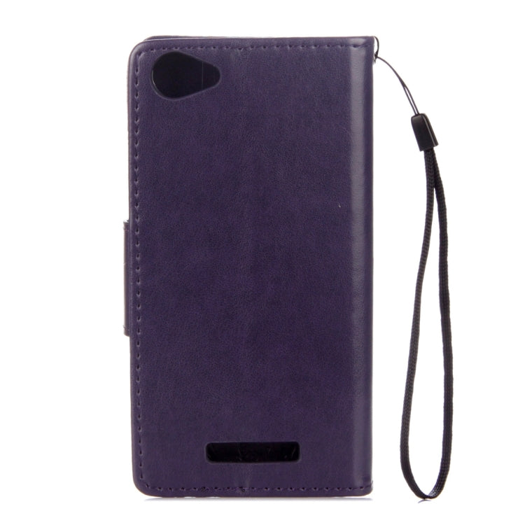 For Wiko Lenny3 Max Pressed Flowers Pattern Horizontal Flip Leather Case with Holder & Card Slots & Wallet