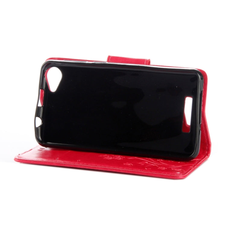 For Wiko Lenny3 Max Pressed Flowers Pattern Horizontal Flip Leather Case with Holder & Card Slots & Wallet