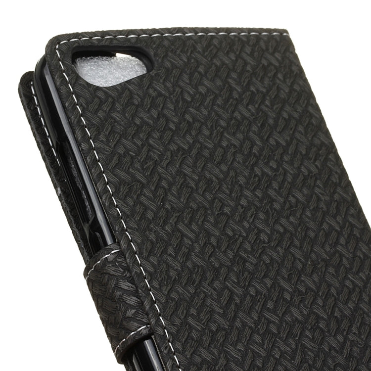 For Wiko JERRY MAX & LENNY3 MAX Horizontal Flip Weave Leather Case with Holder & Card Slots & Wallet