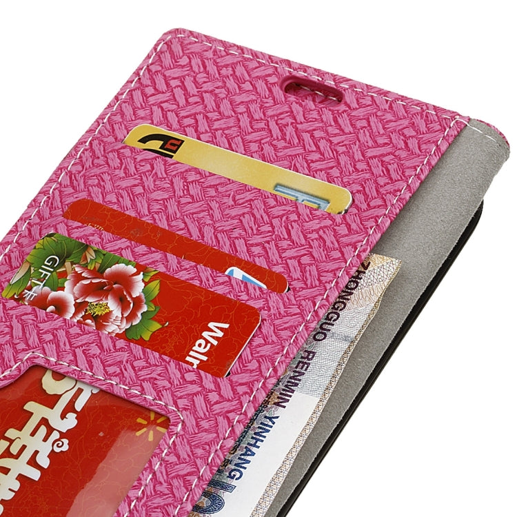 For Wiko JERRY MAX & LENNY3 MAX Horizontal Flip Weave Leather Case with Holder & Card Slots & Wallet