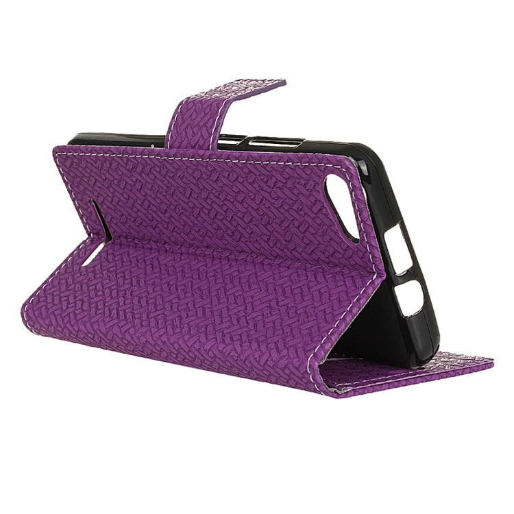 For Wiko JERRY MAX & LENNY3 MAX Horizontal Flip Weave Leather Case with Holder & Card Slots & Wallet