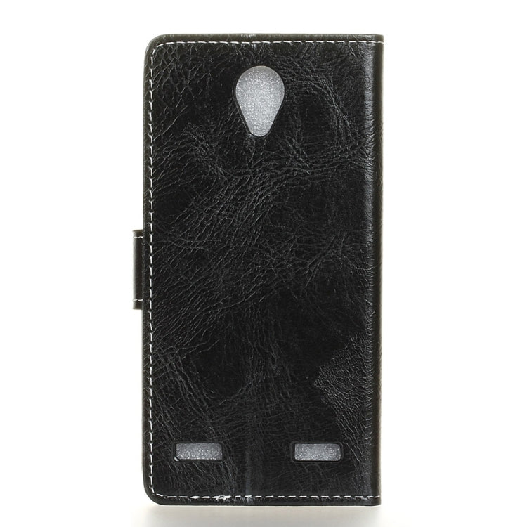For ZTE Blade A520 Retro Crazy Horse Texture Horizontal Flip Leather Case with Holder & Card Slots