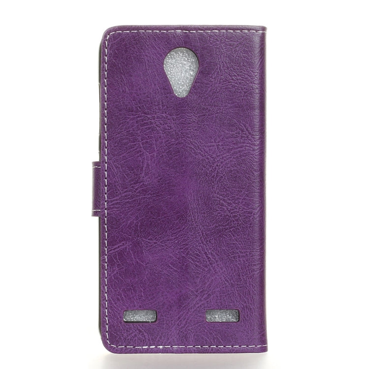 For ZTE Blade A520 Retro Crazy Horse Texture Horizontal Flip Leather Case with Holder & Card Slots