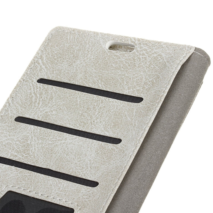 For ZTE Blade A520 Retro Crazy Horse Texture Horizontal Flip Leather Case with Holder & Card Slots