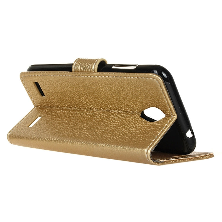 For ZTE Blade A520 Litchi Texture Horizontal Flip Leather Case with Holder & Card Slots & Wallet