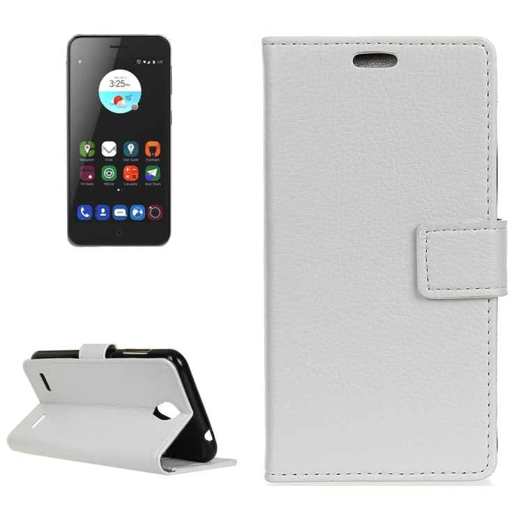 For ZTE Blade A520 Litchi Texture Horizontal Flip Leather Case with Holder & Card Slots & Wallet