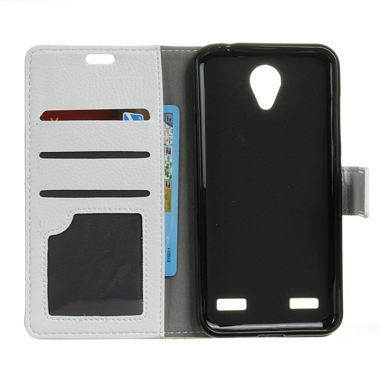 For ZTE Blade A520 Litchi Texture Horizontal Flip Leather Case with Holder & Card Slots & Wallet