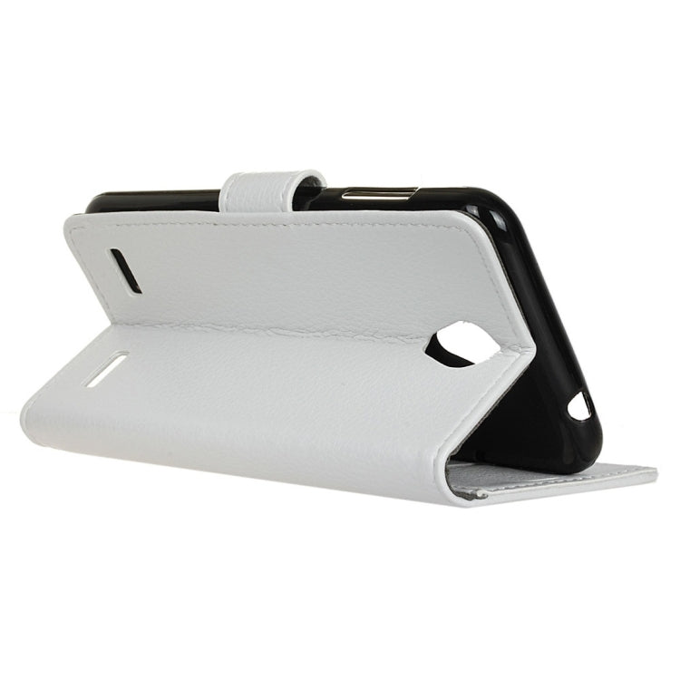 For ZTE Blade A520 Litchi Texture Horizontal Flip Leather Case with Holder & Card Slots & Wallet