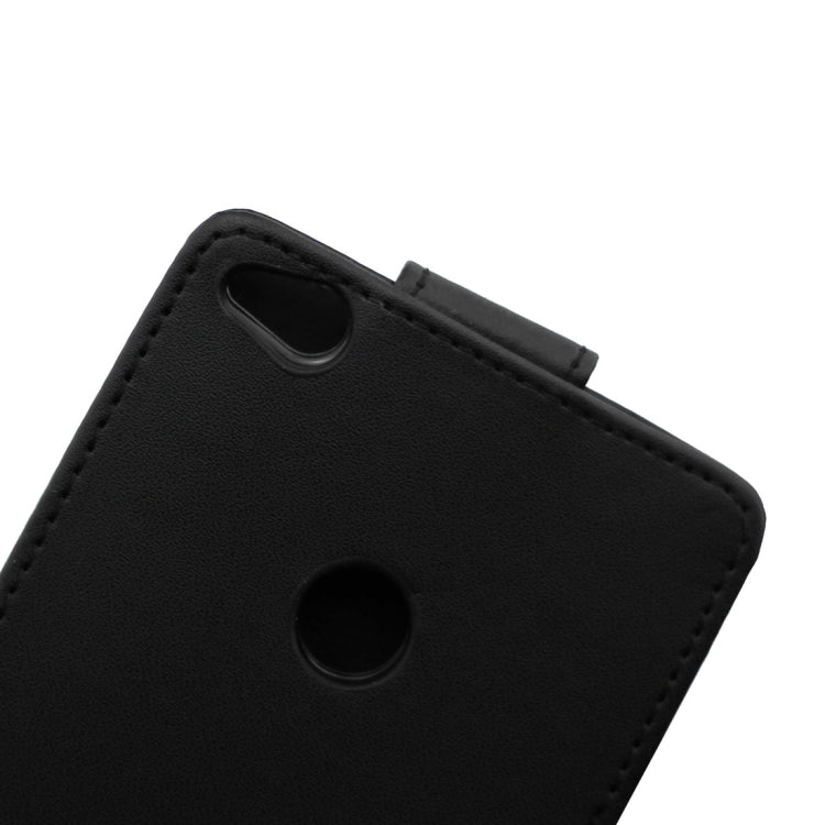 For Huawei P8 Lite (2017) Plain Weave Texture Vertical Flip Leather Case(Black)