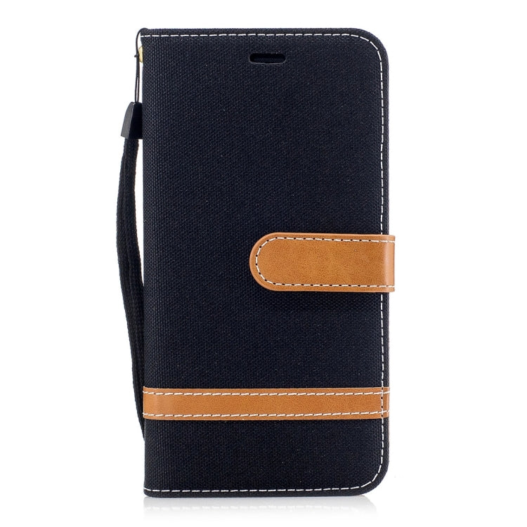 For Huawei P10 Lite Denim Texture Leather Case with Holder & Card Slots & Wallet & Lanyard