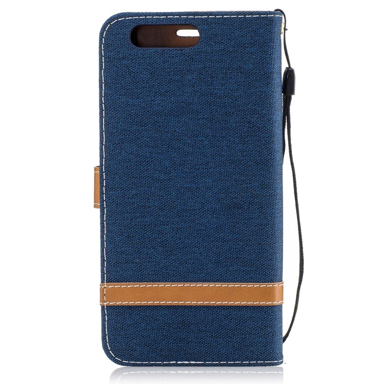 For Huawei P10 Plus Denim Texture Leather Case with Holder & Card Slots & Wallet & Lanyard