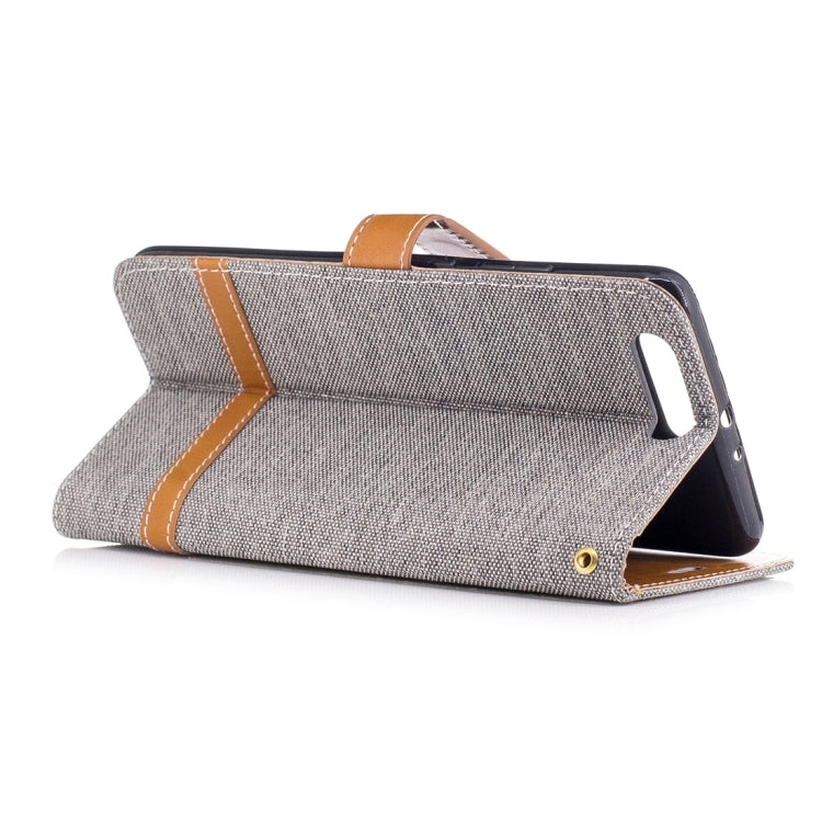 For Huawei P10 Plus Denim Texture Leather Case with Holder & Card Slots & Wallet & Lanyard