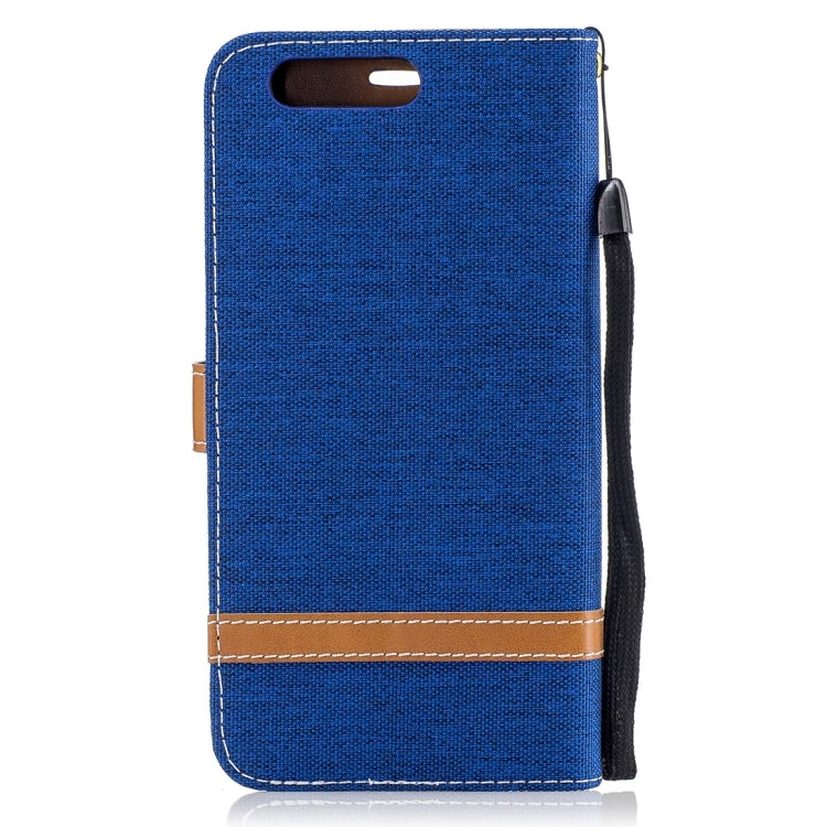 For Huawei P10 Plus Denim Texture Leather Case with Holder & Card Slots & Wallet & Lanyard