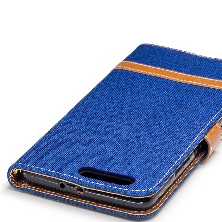 For Huawei P10 Plus Denim Texture Leather Case with Holder & Card Slots & Wallet & Lanyard