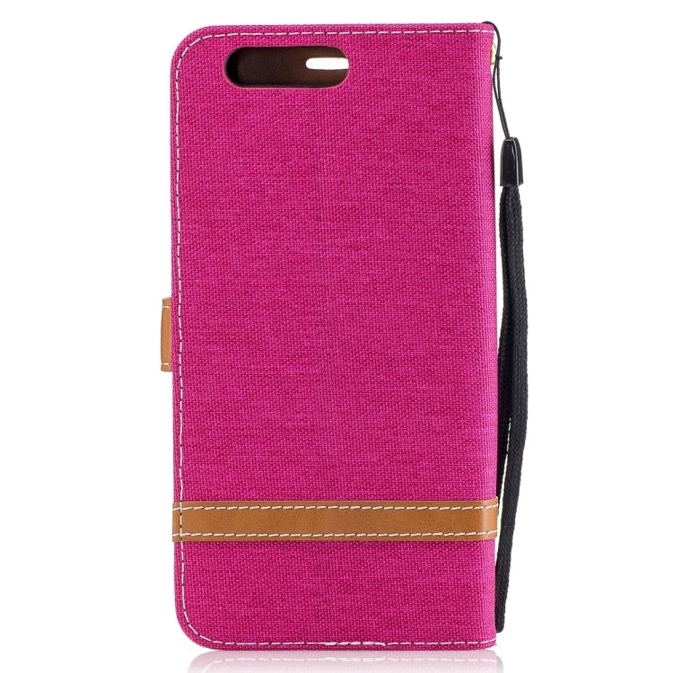 For Huawei P10 Plus Denim Texture Leather Case with Holder & Card Slots & Wallet & Lanyard