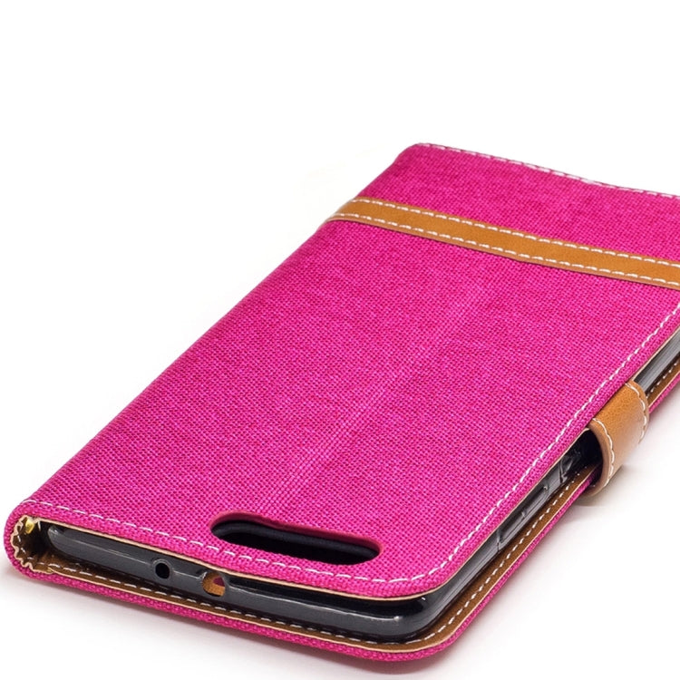 For Huawei P10 Plus Denim Texture Leather Case with Holder & Card Slots & Wallet & Lanyard