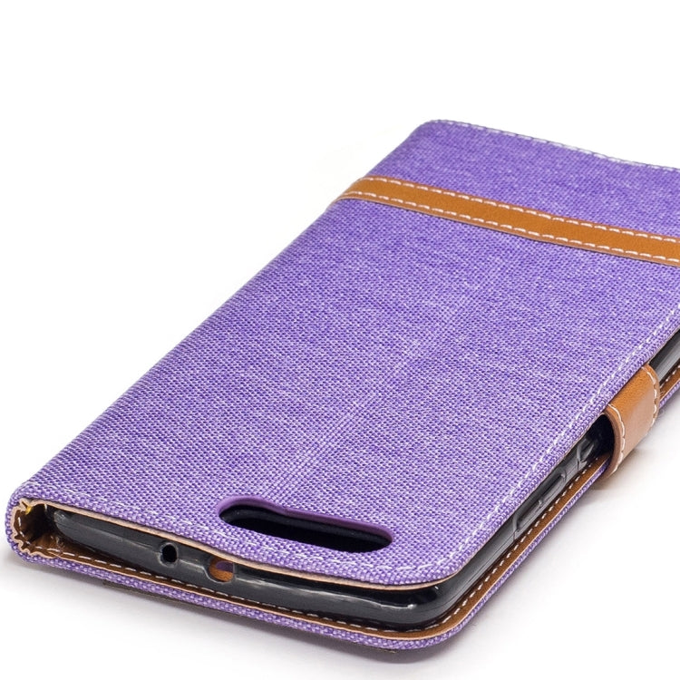 For Huawei P10 Plus Denim Texture Leather Case with Holder & Card Slots & Wallet & Lanyard