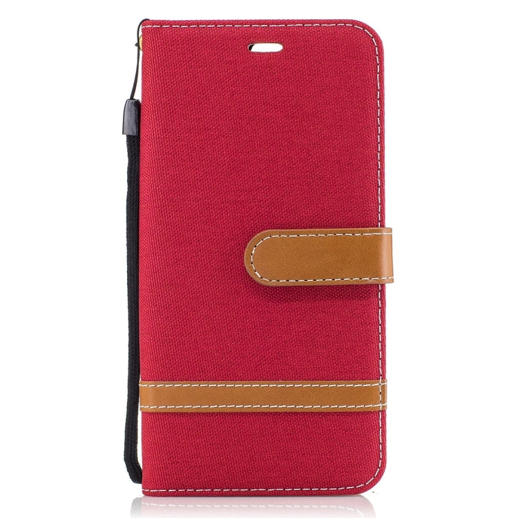 For Huawei P10 Plus Denim Texture Leather Case with Holder & Card Slots & Wallet & Lanyard