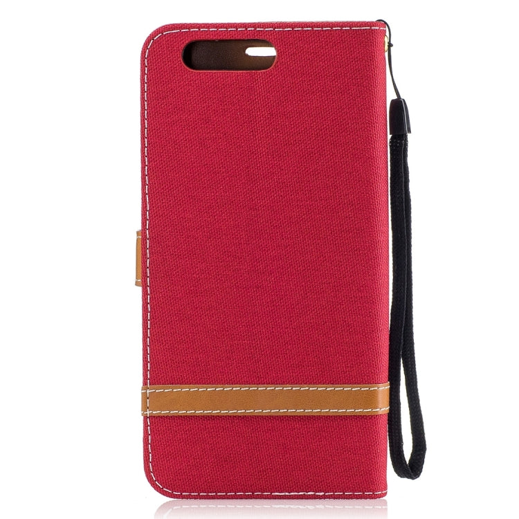 For Huawei P10 Plus Denim Texture Leather Case with Holder & Card Slots & Wallet & Lanyard