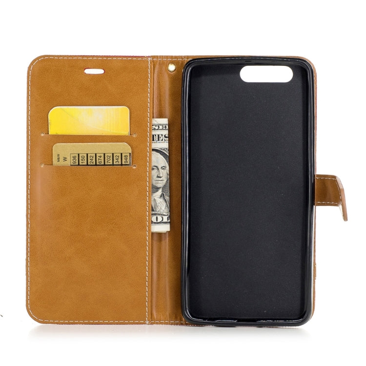 For Huawei P10 Plus Denim Texture Leather Case with Holder & Card Slots & Wallet & Lanyard