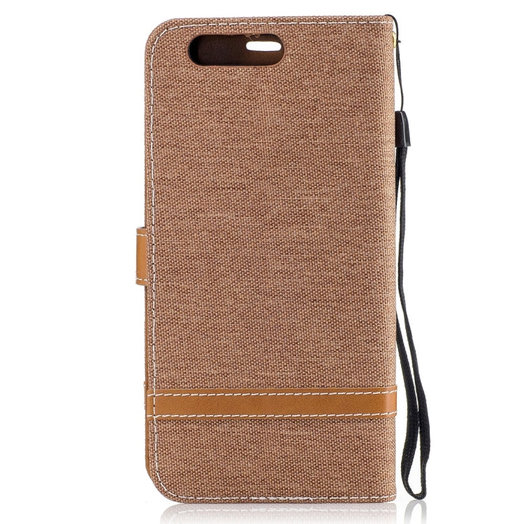 For Huawei P10 Plus Denim Texture Leather Case with Holder & Card Slots & Wallet & Lanyard
