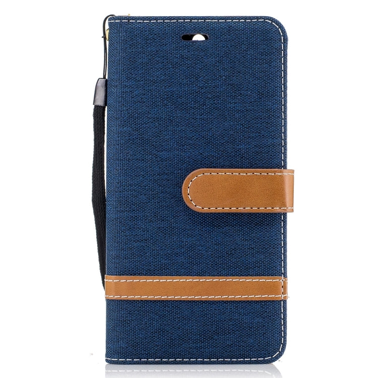 For Huawei Y5 (2017) Denim Texture Leather Case with Holder & Card Slots & Wallet & Lanyard