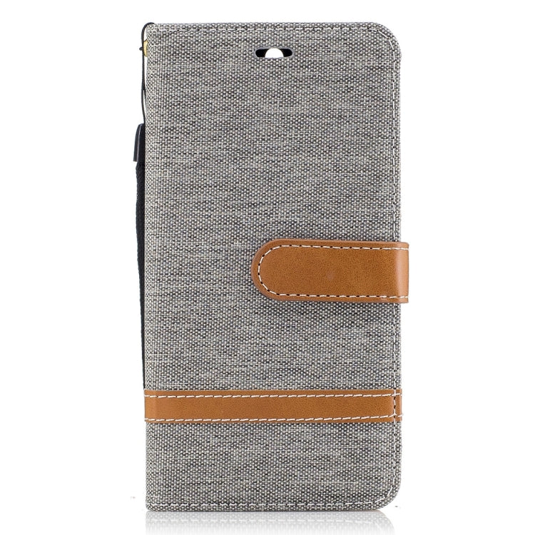 For Huawei Y5 (2017) Denim Texture Leather Case with Holder & Card Slots & Wallet & Lanyard