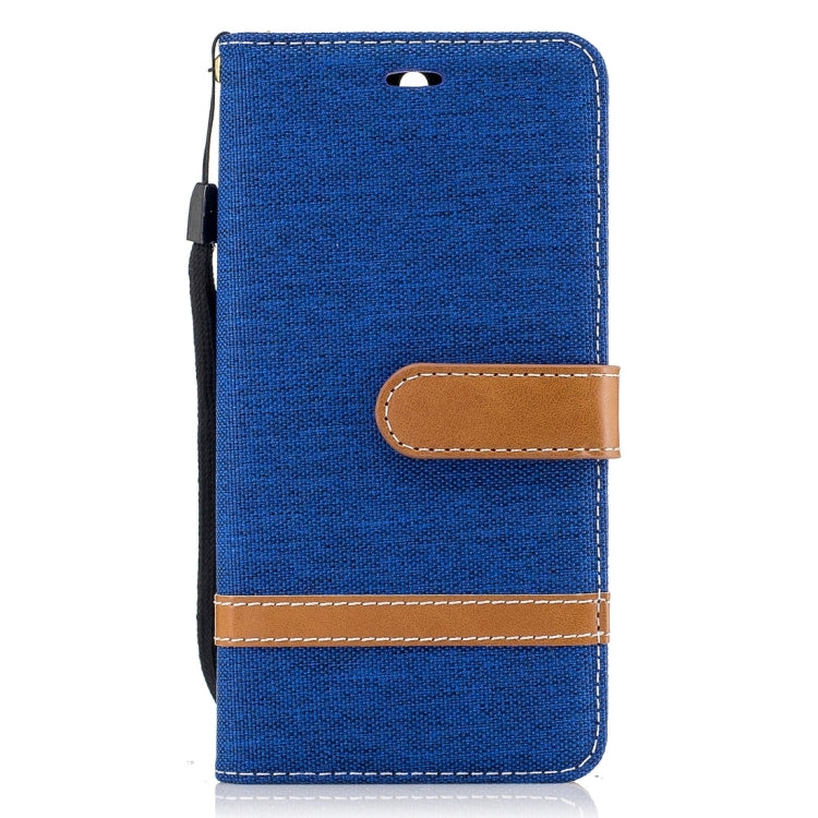 For Huawei Y5 (2017) Denim Texture Leather Case with Holder & Card Slots & Wallet & Lanyard