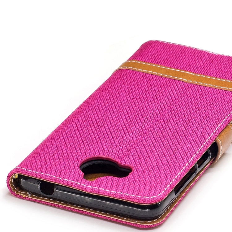 For Huawei Y5 (2017) Denim Texture Leather Case with Holder & Card Slots & Wallet & Lanyard