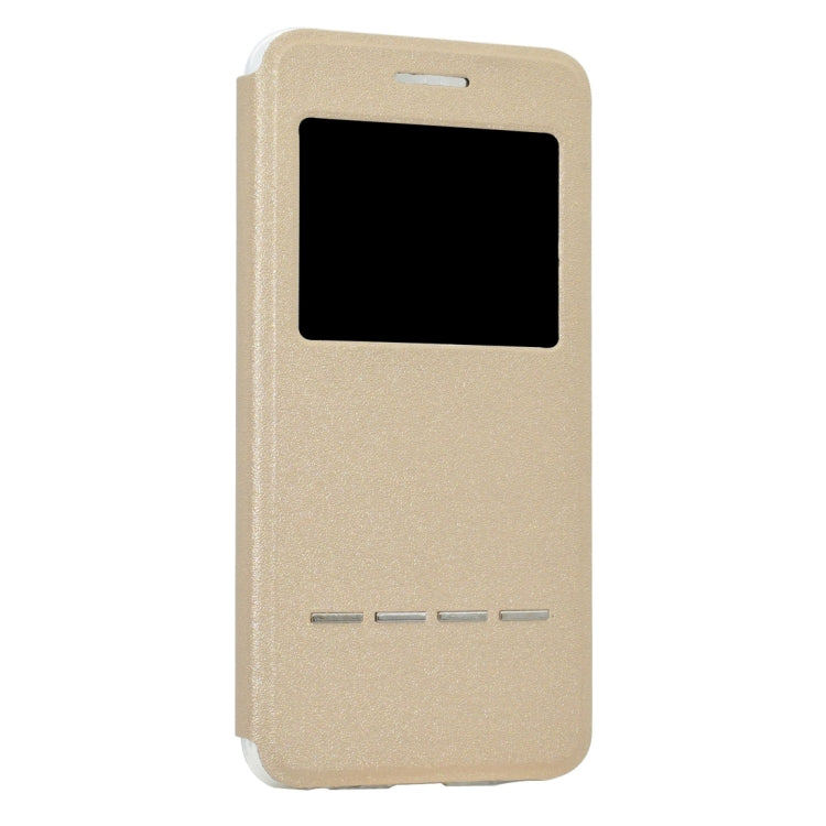 For Huawei P10 Frosted Texture Horizontal Flip Leather Case with Call Display ID & SlideUnlock Slip & Holder