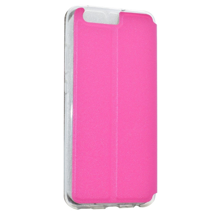 For Huawei P10 Frosted Texture Horizontal Flip Leather Case with Call Display ID & SlideUnlock Slip & Holder