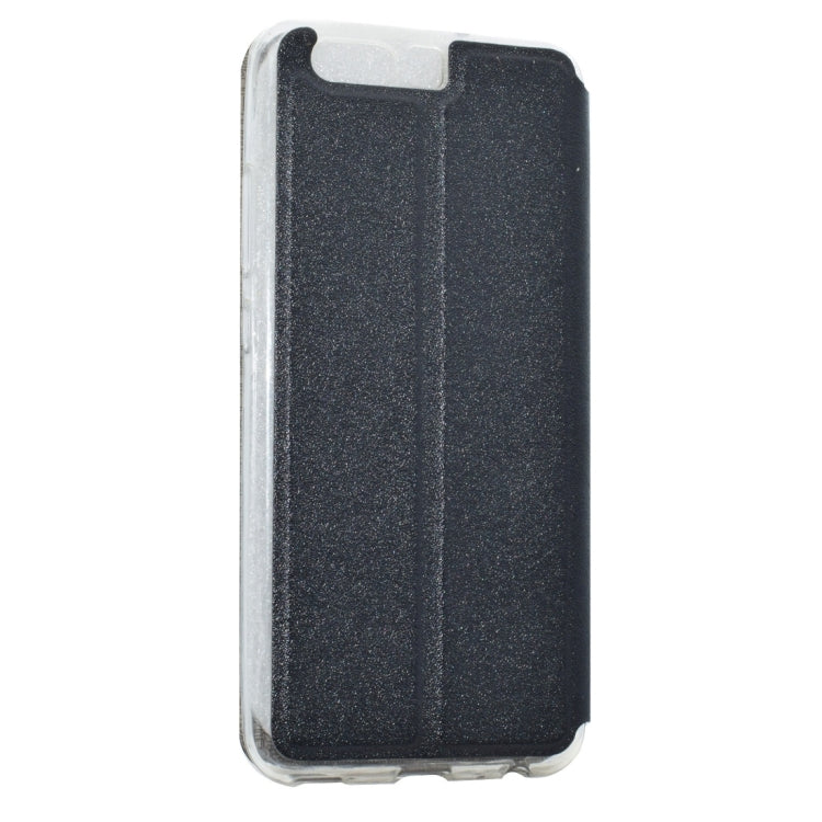 For Huawei P10 Plus Frosted Texture Horizontal Flip Leather Case with Call Display ID & SlideUnlock Slip & Holder