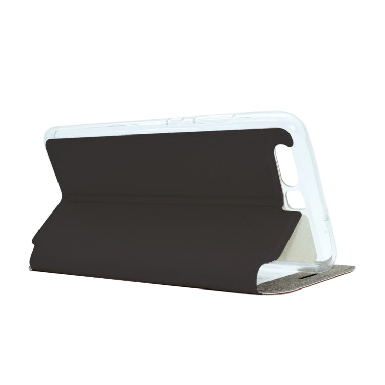 For Huawei P10 Plus Frosted Texture Horizontal Flip Leather Case with Call Display ID & SlideUnlock Slip & Holder