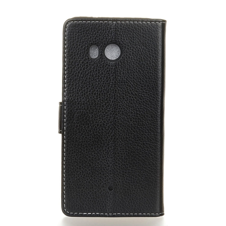For HTC U11 Litchi Texture Horizontal Flip Leather Case with Holder & Card Slots & Wallet & Photo Frame