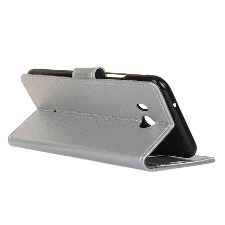 For HTC U11 Litchi Texture Horizontal Flip Leather Case with Holder & Card Slots & Wallet & Photo Frame