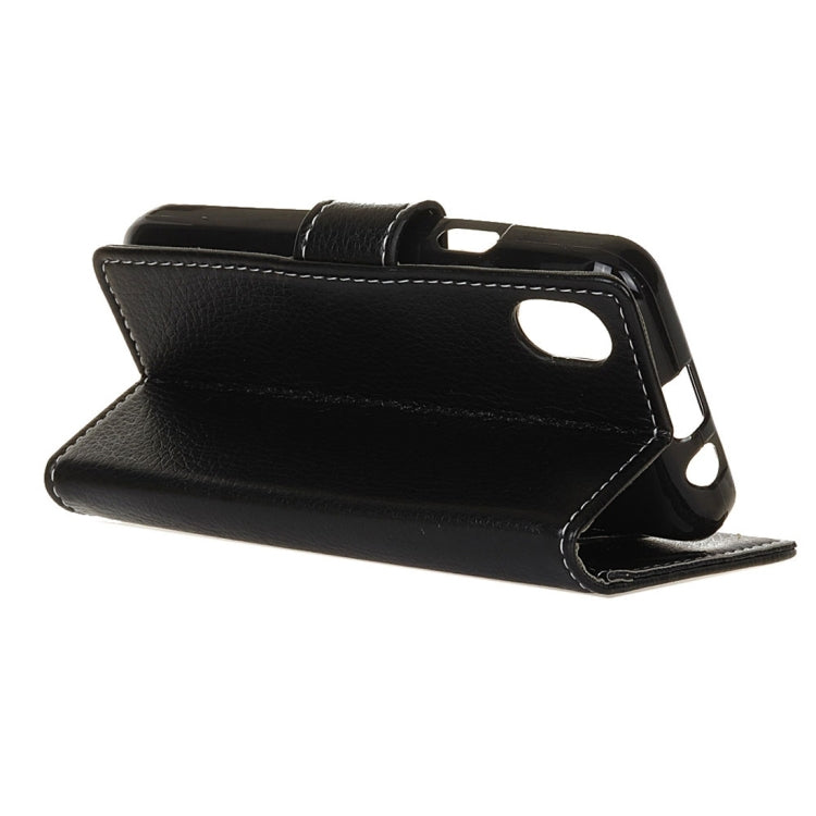 For Wiko SUNNY MAX Litchi Texture Horizontal Flip Leather Case with Holder & Card Slots & Wallet & Photo Frame